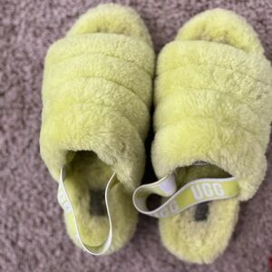 UGG fluff yeah slides—size 40.  Used   Good condition